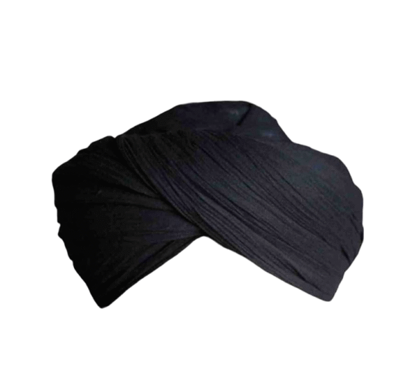 Regal Noir – Premium Black Turban - Image 4