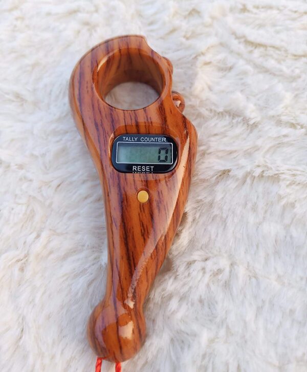 Wooden-Style Handheld Digital Tasbeeh - Image 2