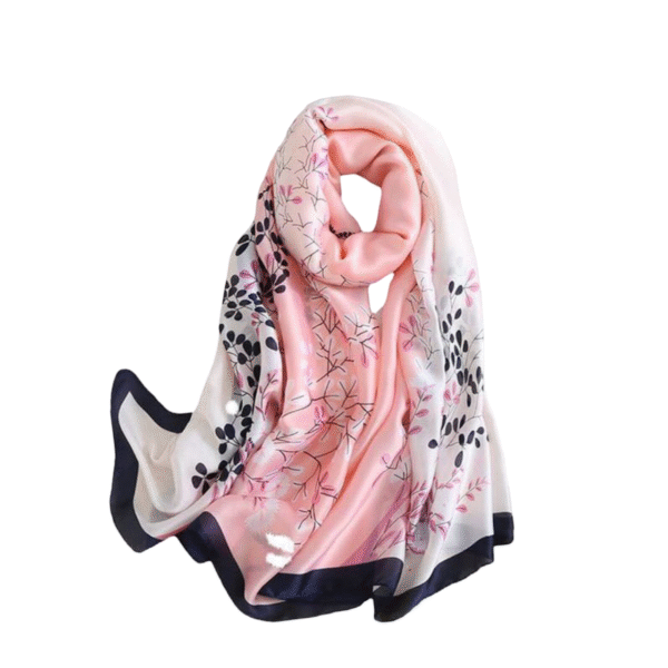 Sakura Serenity Silk Scarf – Blossom-Inspired Elegance - Image 2