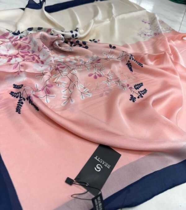 Sakura Serenity Silk Scarf – Blossom-Inspired Elegance - Image 3