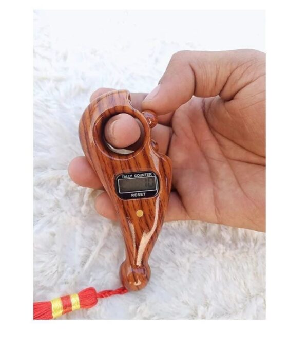 Wooden-Style Handheld Digital Tasbeeh - Image 4