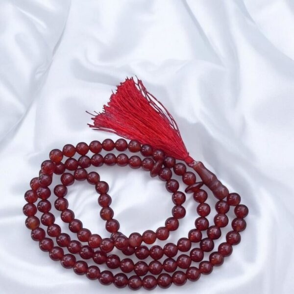 Classic Red Agate Islamic Prayer Beads (Misbah/Tasbih) – 99 Beads - Image 4