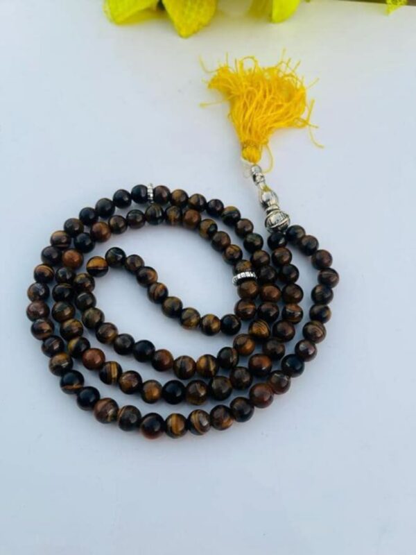 Tiger Eye Stone Islamic Tasbeeh (Prayer Beads) - Image 2