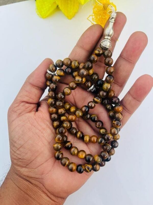 Tiger Eye Stone Islamic Tasbeeh (Prayer Beads) - Image 4