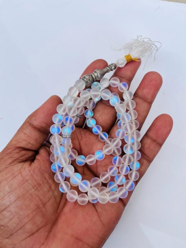 Opalite Moon Glow Tasbeeh – Islamic Prayer Beads - Image 2