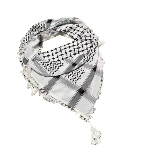 Desert Dove Shemagh – Classic White Elegance - Image 2