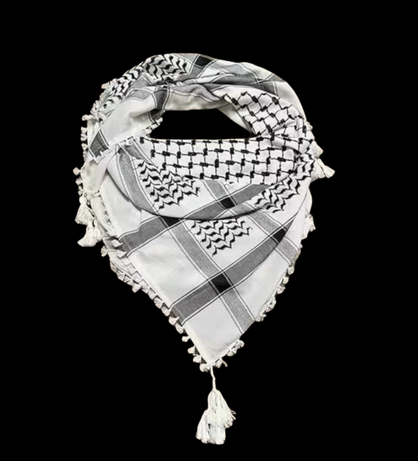 Desert Dove Shemagh – Classic White Elegance - Image 3