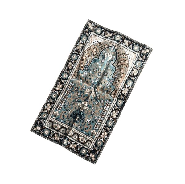Premium Turkish-Inspired Velvet Prayer Mat - Image 2