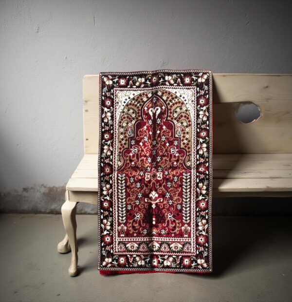 Premium Red Velvet Prayer Mat