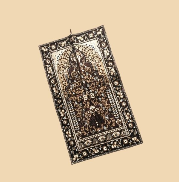 Premium Velvet Islamic Prayer Mat - Image 3