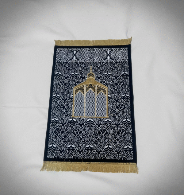 Midnight Elegance Islamic Prayer Mat