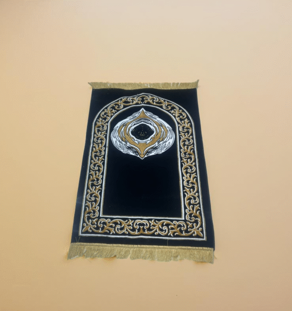 Kaaba-Inspired Velvet Prayer Mat