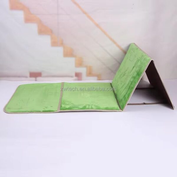 Foldable Travel Janamaz with Backrest – Fresh Green