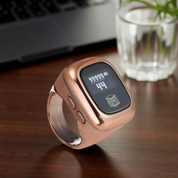 Al-Fatiha Zikr Ring Counter – OLED Smart Digital Tasbih