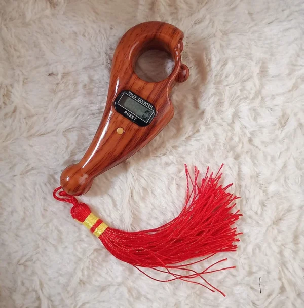 Wooden-Style Handheld Digital Tasbeeh