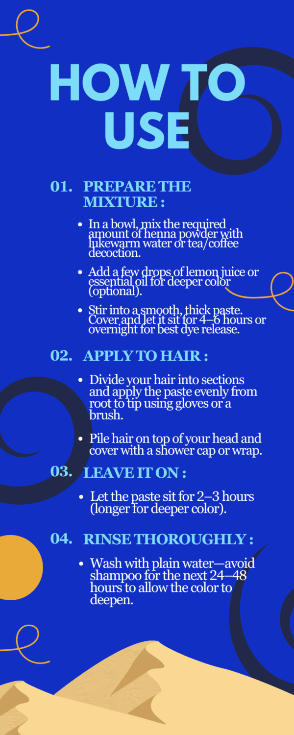 Hooriya Creation Organic Natural Henna Powder for Hair - Image 3
