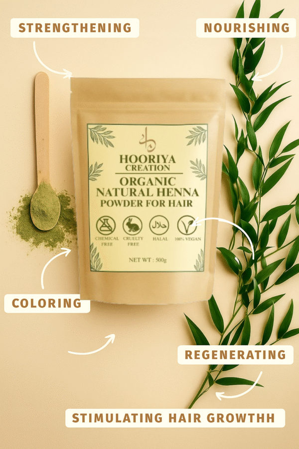 Hooriya Creation Organic Natural Henna Powder for Hair - Image 6