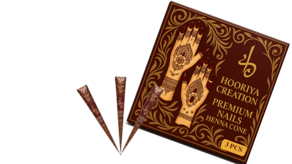 Hooriya Creation Premium Nails Henna Cone (3 PCS)