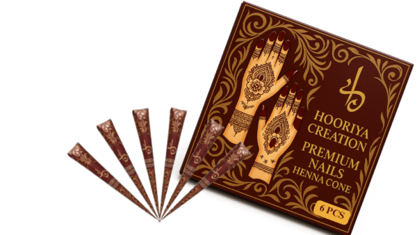 Hooriya Creation Premium Nails Henna Cone (3 PCS) - Image 3