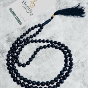 Handcrafted Black Sulemani Tasbeeh – 100 Beads