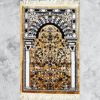 Velvet Janamaz (Prayer Mat) – Golden Beige with Dome Arch Design