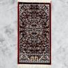 Classic Velvet Janamaz – Floral Pattern (Maroon Base)