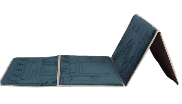 Foldable Padded Janamaz (Prayer Mat) – Elegant Green - Image 2