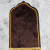 Classic Brown Velvet Janamaz – With Elegant Golden Detailing