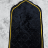 Elegant Black Velvet Janamaz – With Golden Detailing